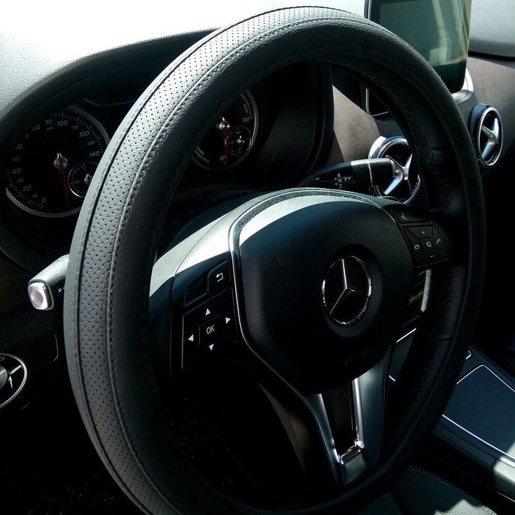 leather steering wheel cover