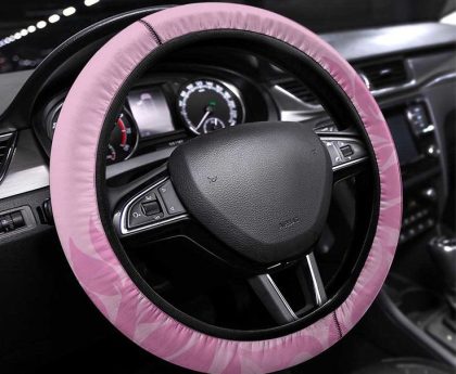 pink steering wheel cover