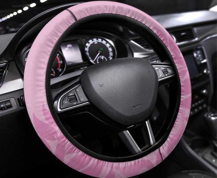 pink steering wheel cover