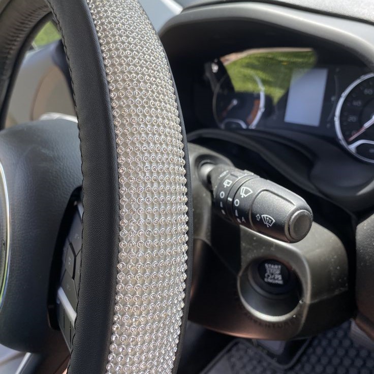 rhinestone steering wheel cover
