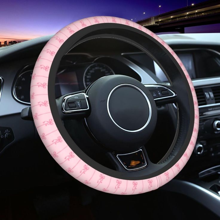 pink steering wheel cover