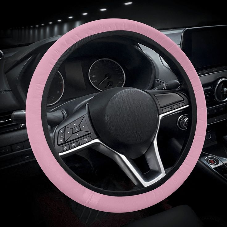 pink steering wheel cover