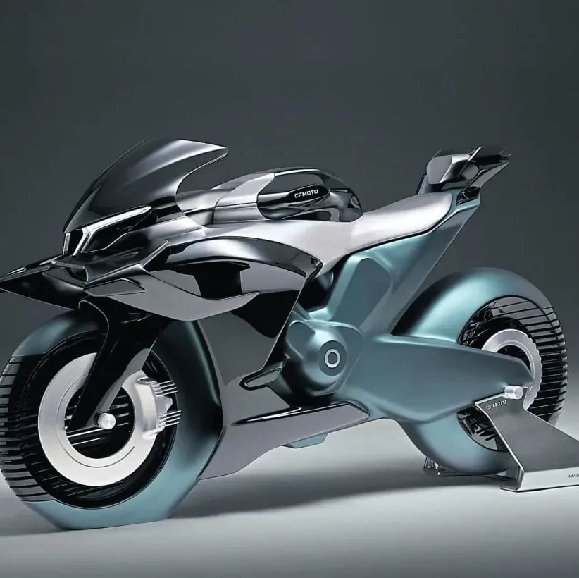 futuristic motorcycle