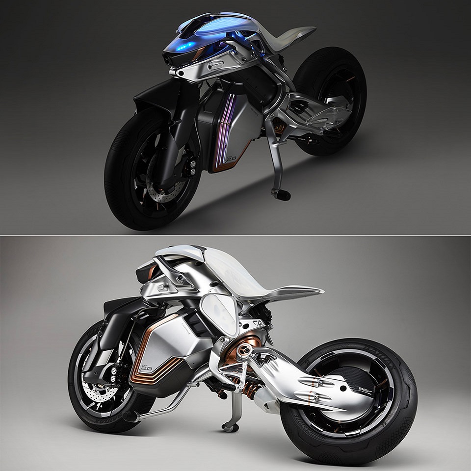 futuristic motorcycle